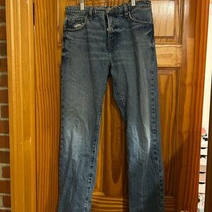 Frame Denim Dark Blue Straight Jeans